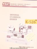 Kent-Kent KGC-600H, Cylindrical Grinding, Service & Parts Manual-KGC-600H-01